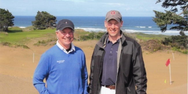 Bill Coore and David Zinkand Working On Bandon Preserve